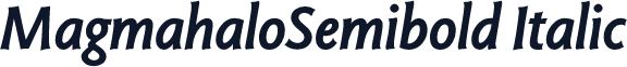 MagmahaloSemibold Italic