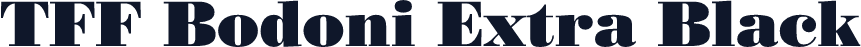 TFF Bodoni Extra Black