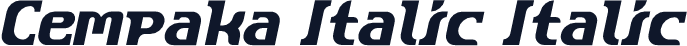 Cempaka Italic Italic