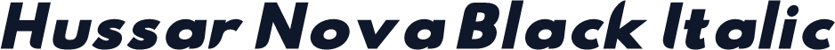 Hussar Nova Black Italic