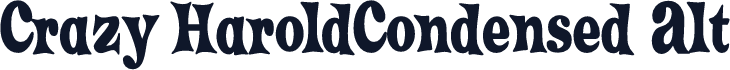 Crazy HaroldCondensed Alt