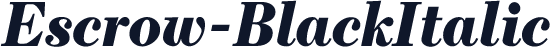 Escrow-BlackItalic
