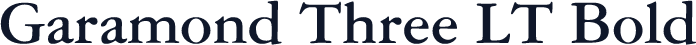 Garamond Three LT Bold