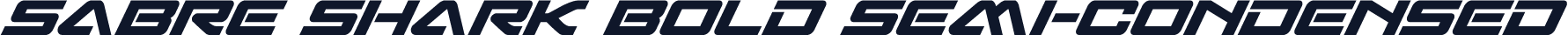 Sabre Shark Bold Semi-Condensed