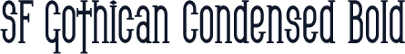 SF Gothican Condensed Bold