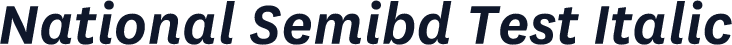 National Semibd Test Italic