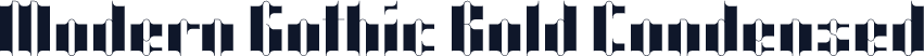 Modern Gothic Bold Condensed