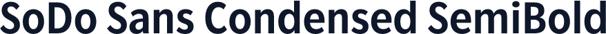SoDo Sans Condensed SemiBold