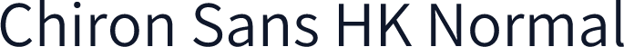 Chiron Sans HK Normal