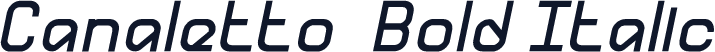 Canaletto  Bold Italic