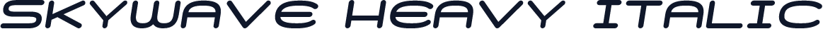 Skywave Heavy Italic