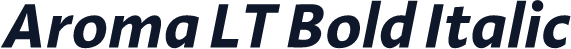 Aroma LT Bold Italic