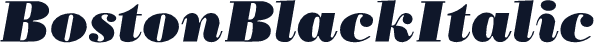 BostonBlackItalic