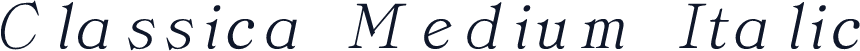 Classica Medium Italic