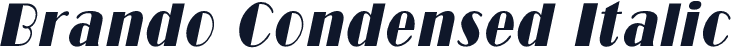 Brando Condensed Italic