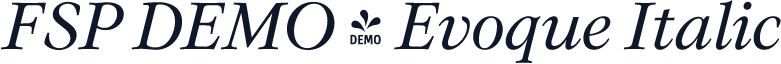 FSP DEMO - Evoque Italic