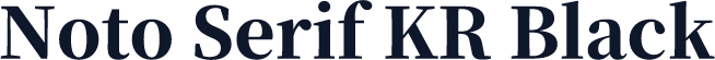 Noto Serif KR Black