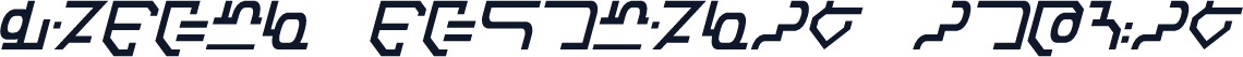 Modern Destronic Italic