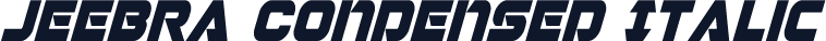 Jeebra Condensed Italic