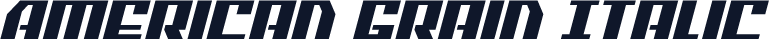 American Grain Italic