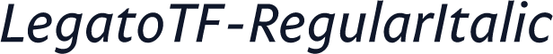 LegatoTF-RegularItalic