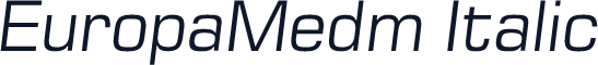 EuropaMedm Italic