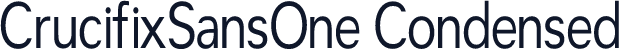 CrucifixSansOne Condensed
