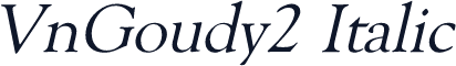 VnGoudy2 Italic