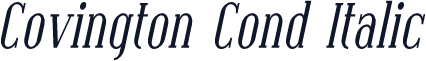 Covington Cond Italic