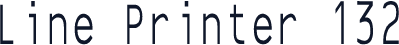 Line Printer 132