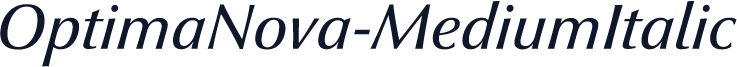 OptimaNova-MediumItalic