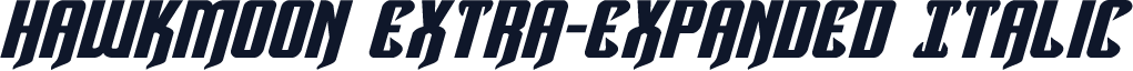 Hawkmoon Extra-expanded Italic