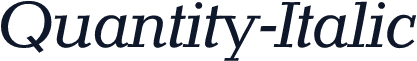 Quantity-Italic