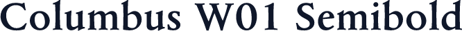 Columbus W01 Semibold