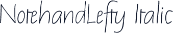 NotehandLefty Italic