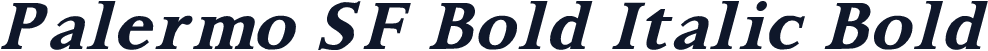 Palermo SF Bold Italic Bold