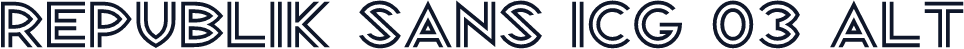 Republik Sans ICG 03 Alt
