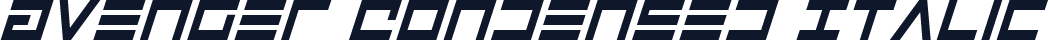 Avenger Condensed Italic