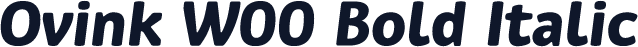 Ovink W00 Bold Italic