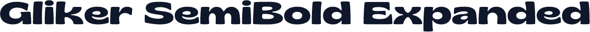 Gliker SemiBold Expanded