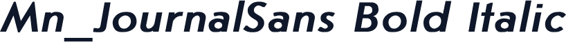 Mn_JournalSans Bold Italic