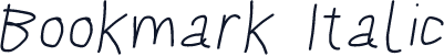 Bookmark Italic