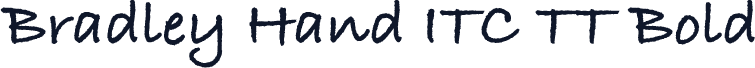 Bradley Hand ITC TT Bold