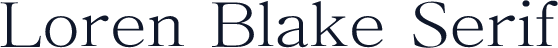 Loren Blake Serif