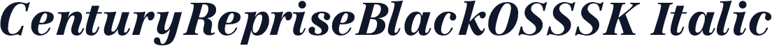 CenturyRepriseBlackOSSSK Italic