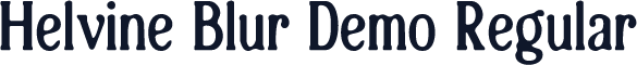 Helvine Blur Demo Regular