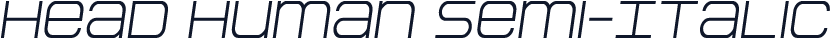 Head Human Semi-Italic