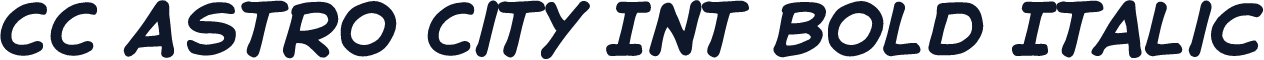 CC Astro City Int Bold Italic