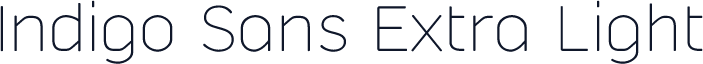 Indigo Sans Extra Light