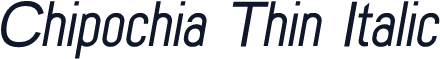 Chipochia Thin Italic